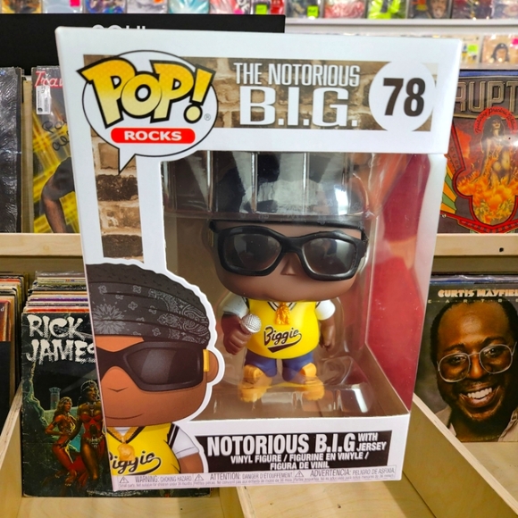 Notorious b.i.g funko (with jersey) # 78 (nib) With pop protector - Picture 1 of 7